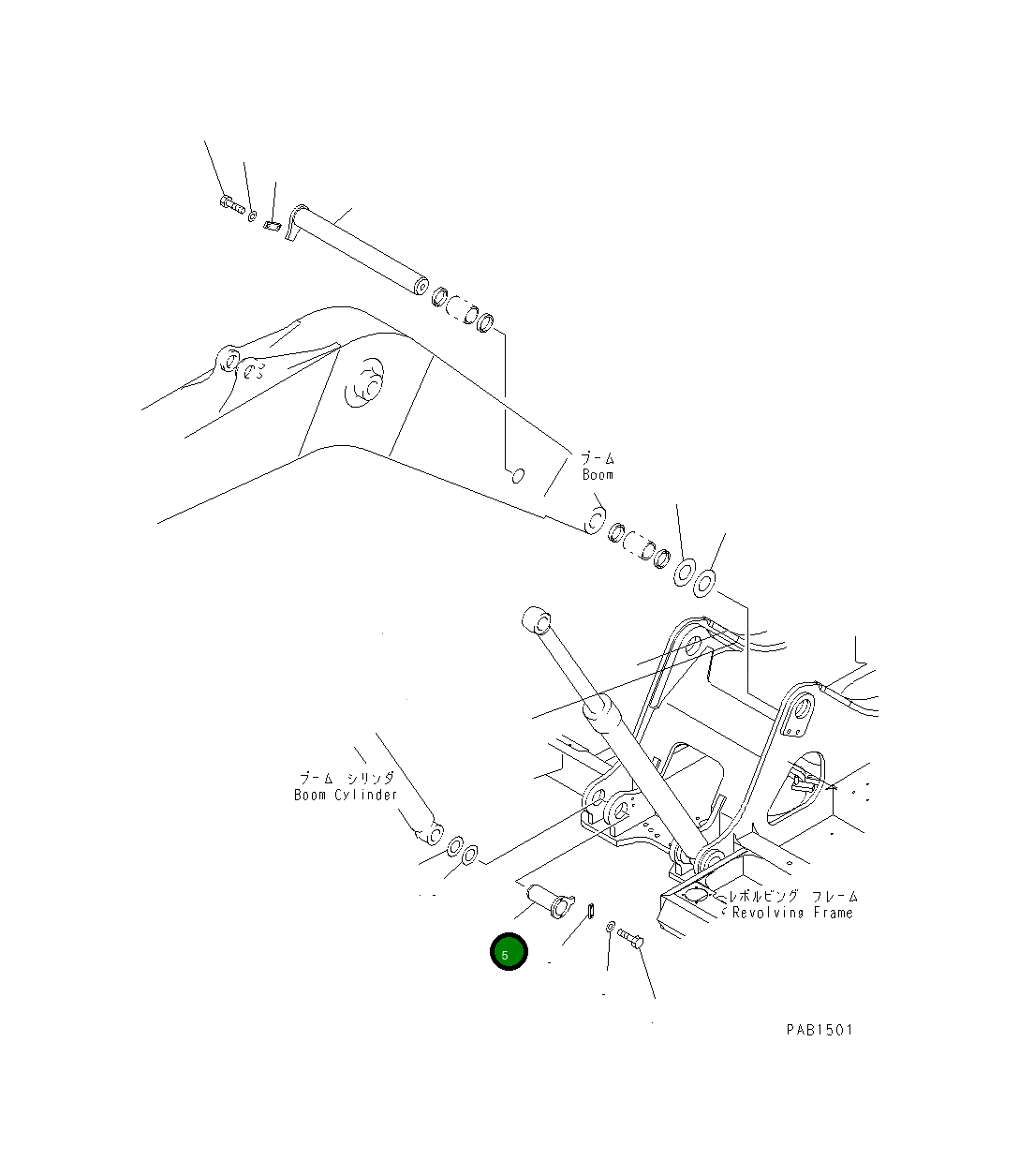 Палец 208-70-61210 Komatsu