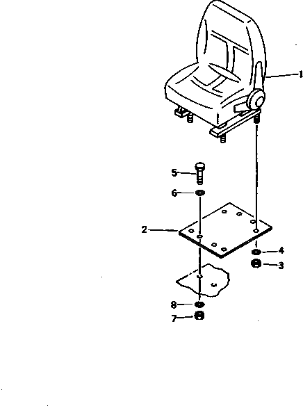 Основание 1-12540-1510 Komatsu