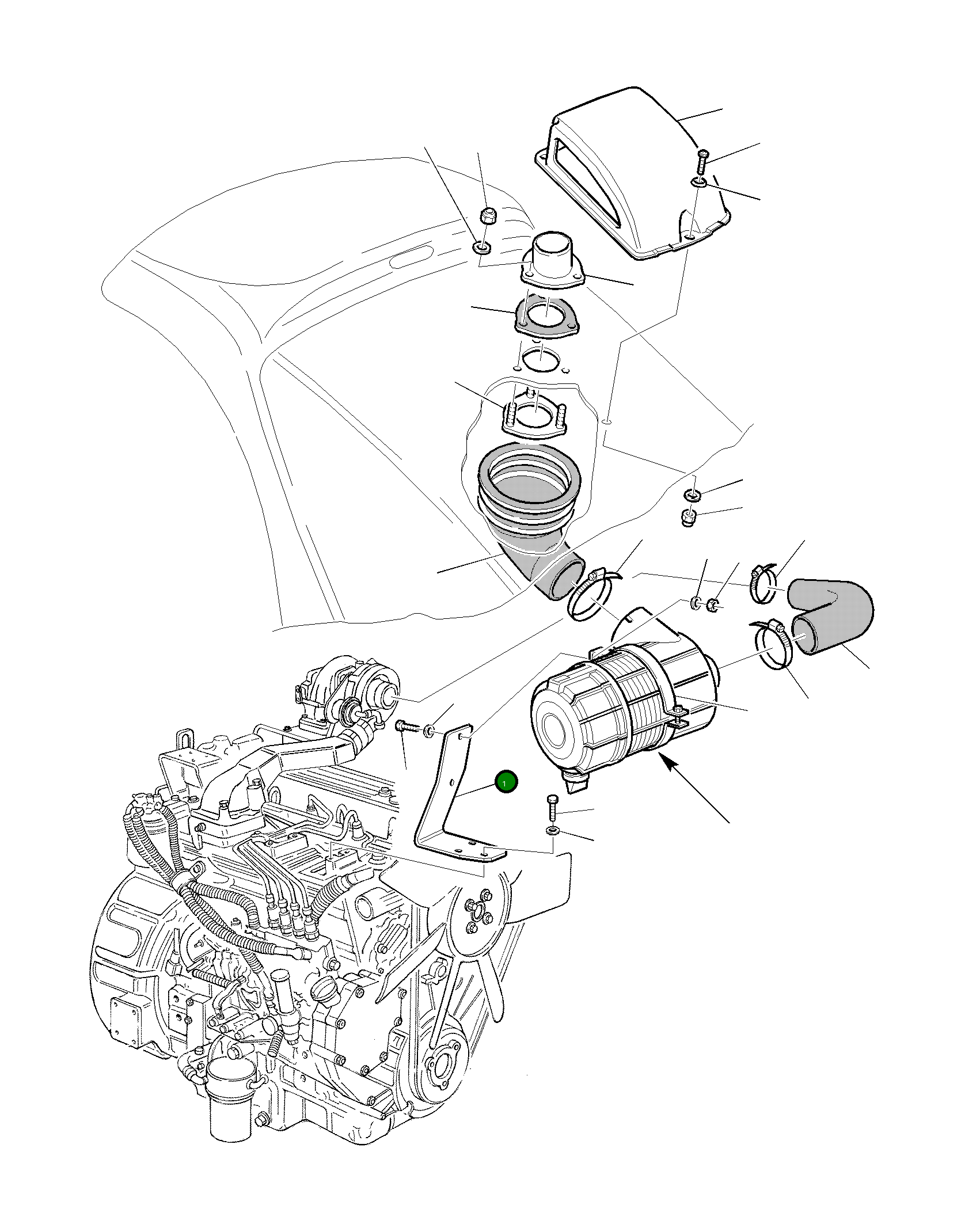 Опора фильтра 312607790 Komatsu