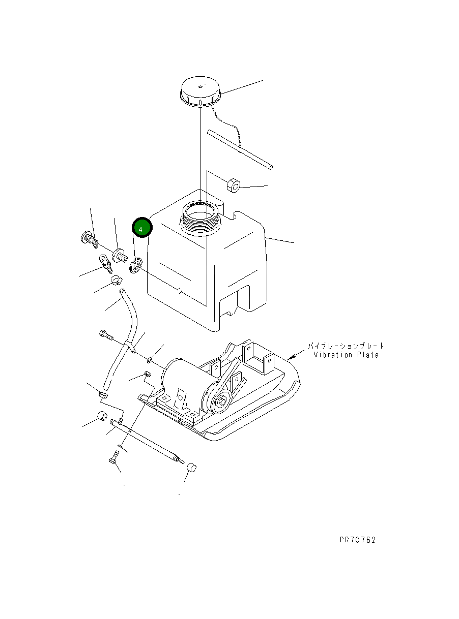 Набивка 258-80-35615 Komatsu