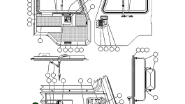 Ось BF4707 Komatsu