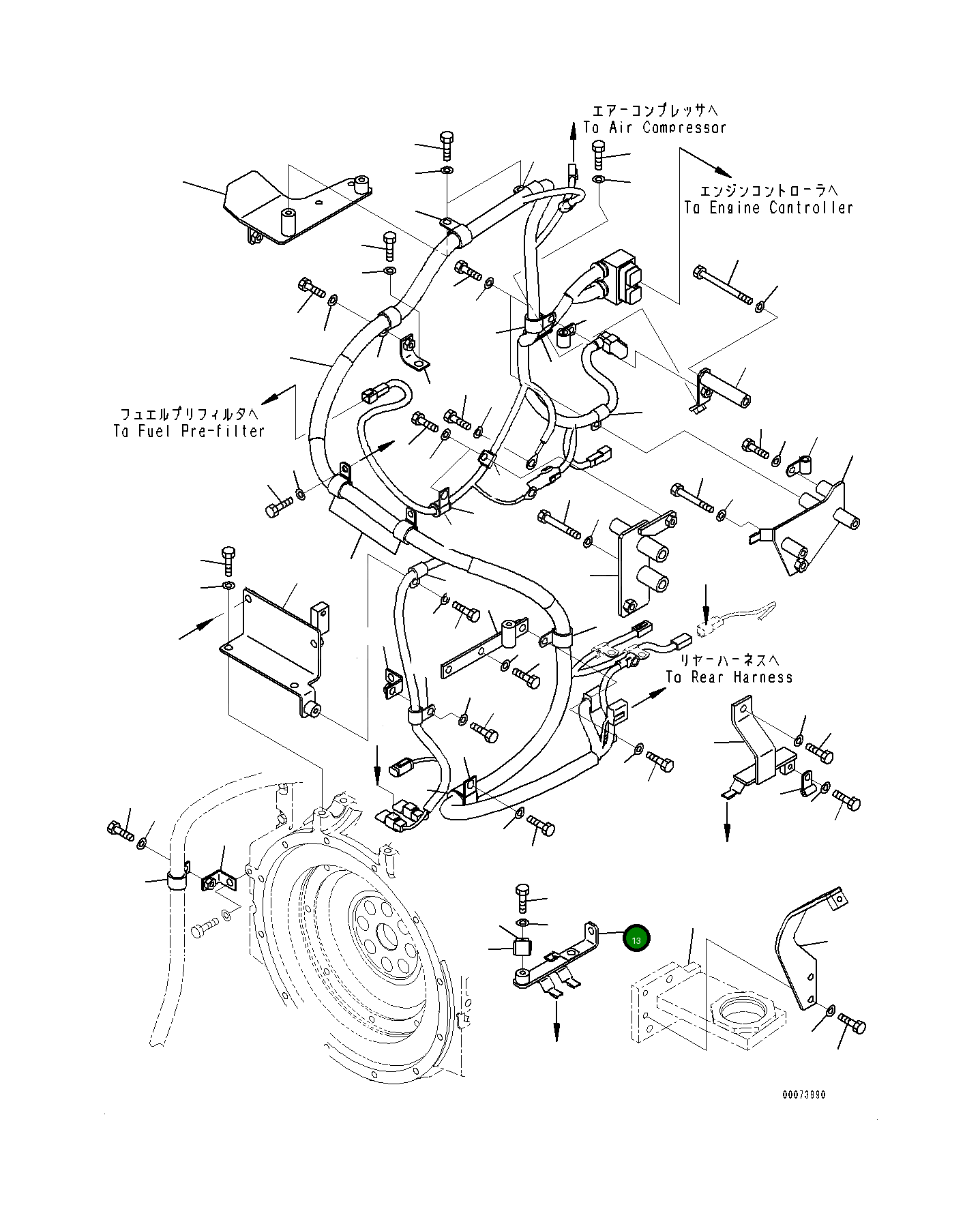 Кронштейн 419-06-48380 Komatsu