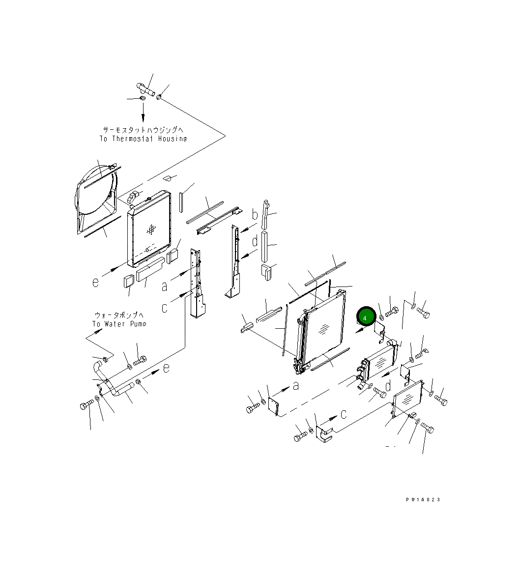 Кронштейн 22U-03-21441 Komatsu