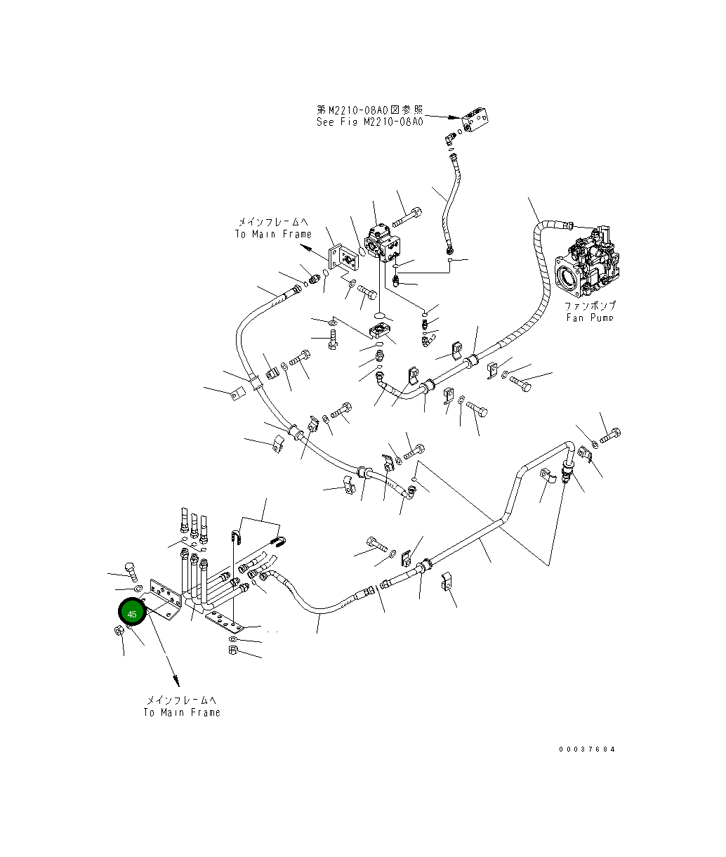 Кронштейн 154-03-71941 Komatsu