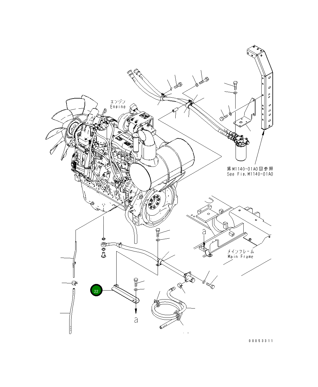 Кронштейн 8240-01-4120 Komatsu