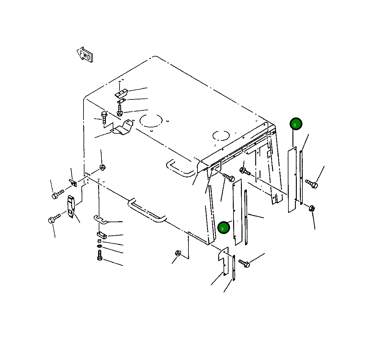 Лист 419-54-11190 Komatsu