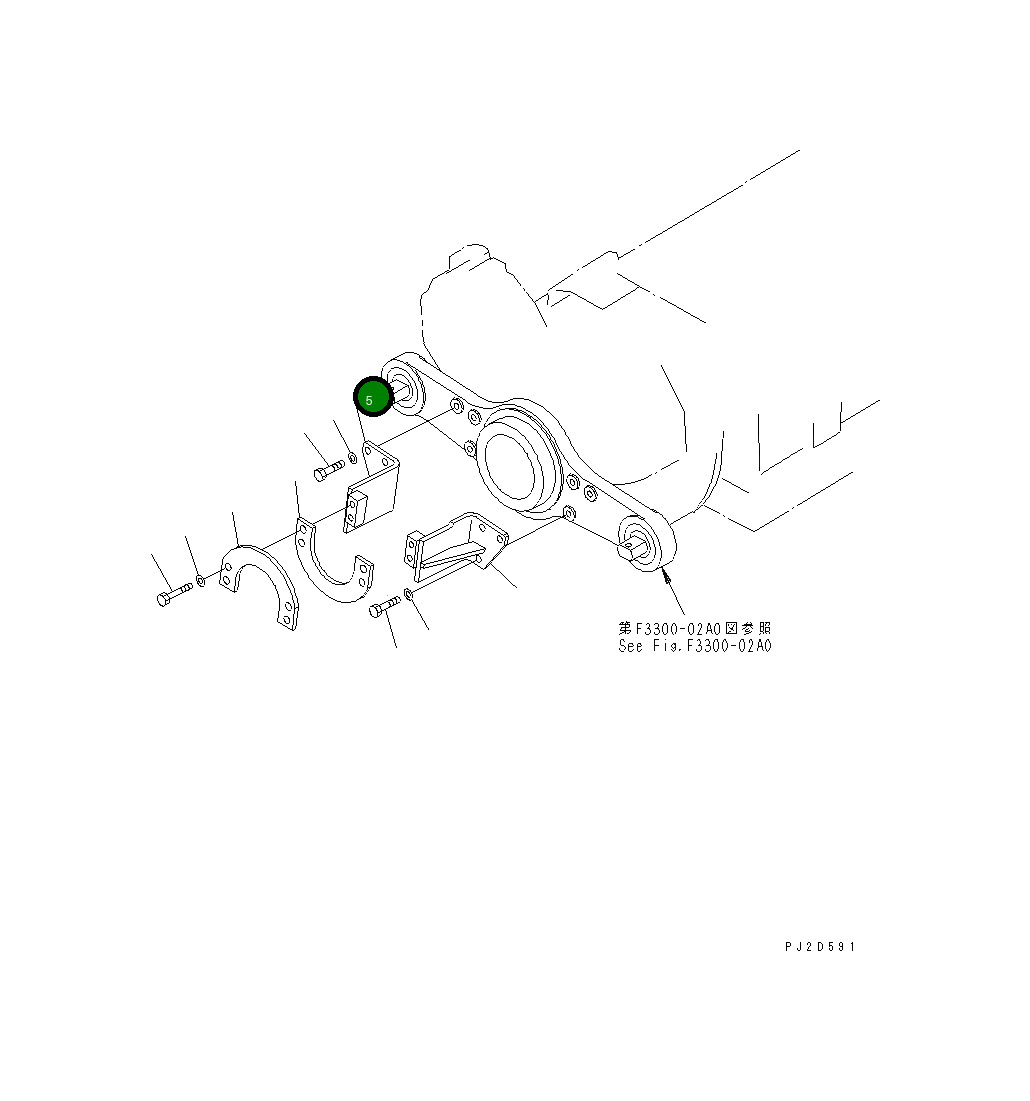 Кронштейн 569-89-82130 Komatsu