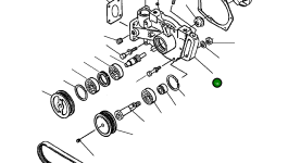 Корпус водяного насоса 1239 805 H1 Komatsu