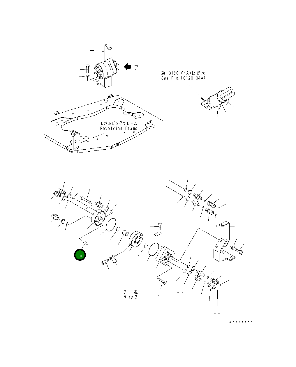 Палец 22J-62-1A710 Komatsu