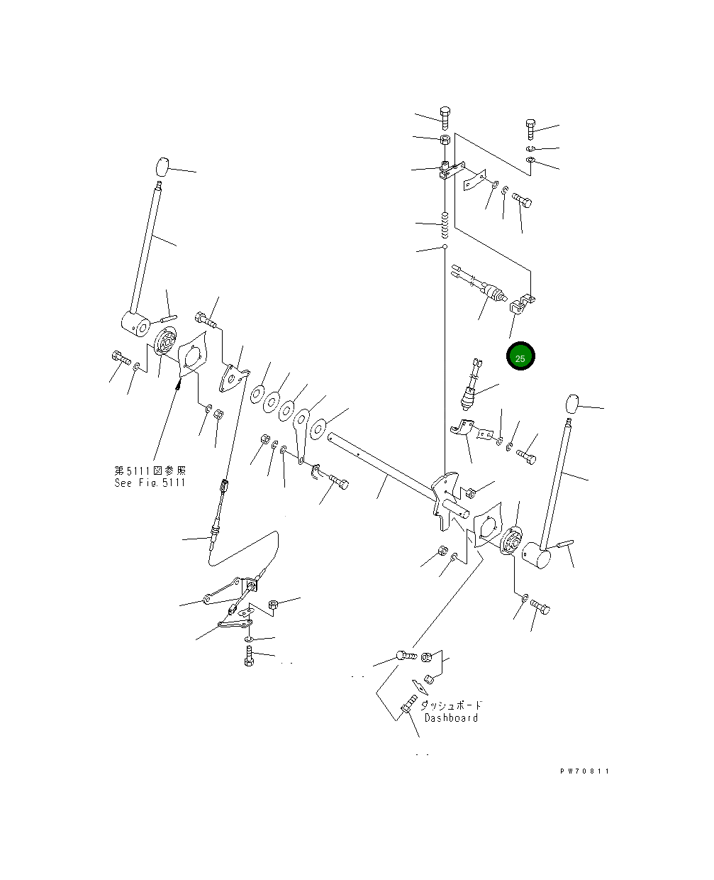 Кронштейн 258-30-56811 Komatsu