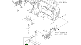 Кронштейн 21Y-54-17130 Komatsu