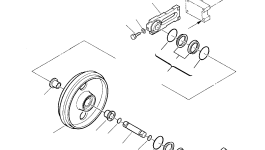 Направляющее колесо 3F4527600 Komatsu