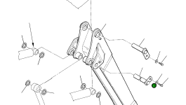 Палец 21D-09-43340 Komatsu