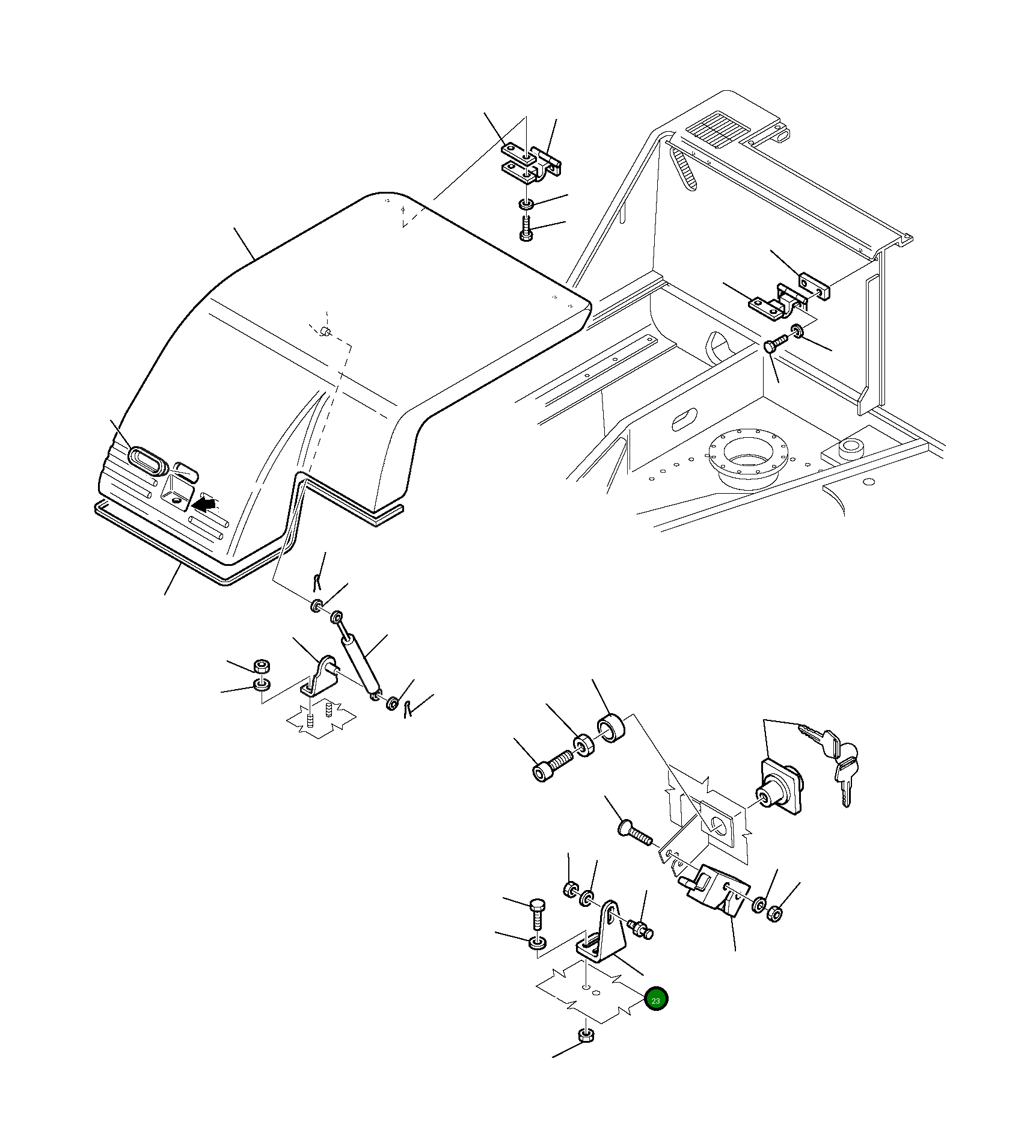 Палец 21D-54-11260 Komatsu
