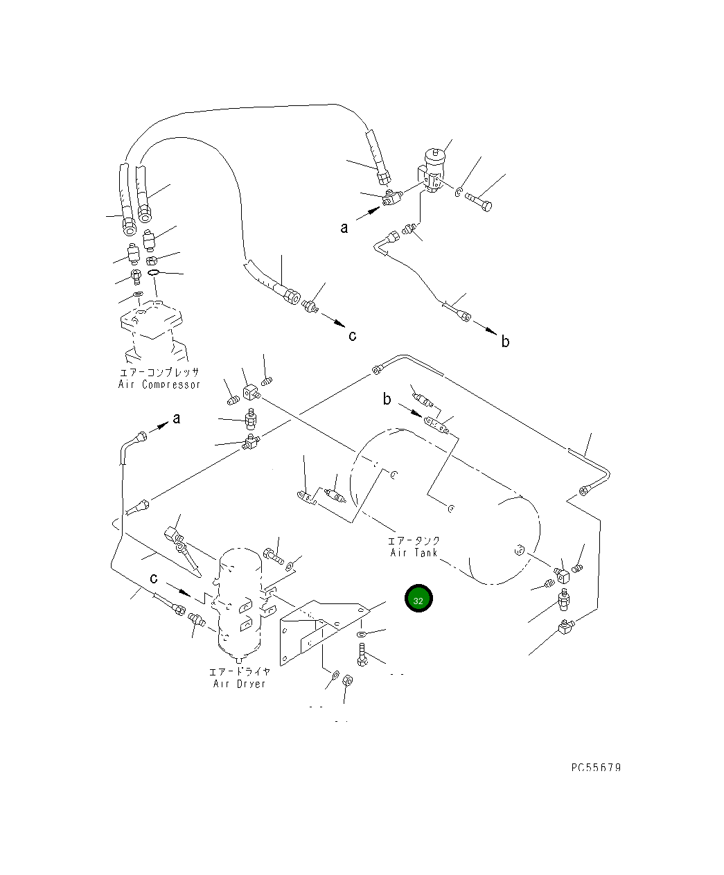 Кронштейн 23C-44-11190 Komatsu