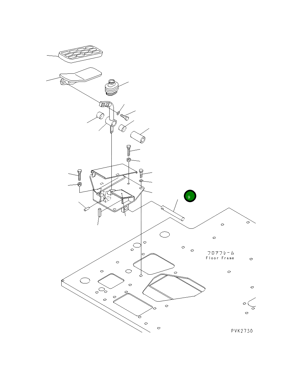 Палец 10S-43-21280 Komatsu