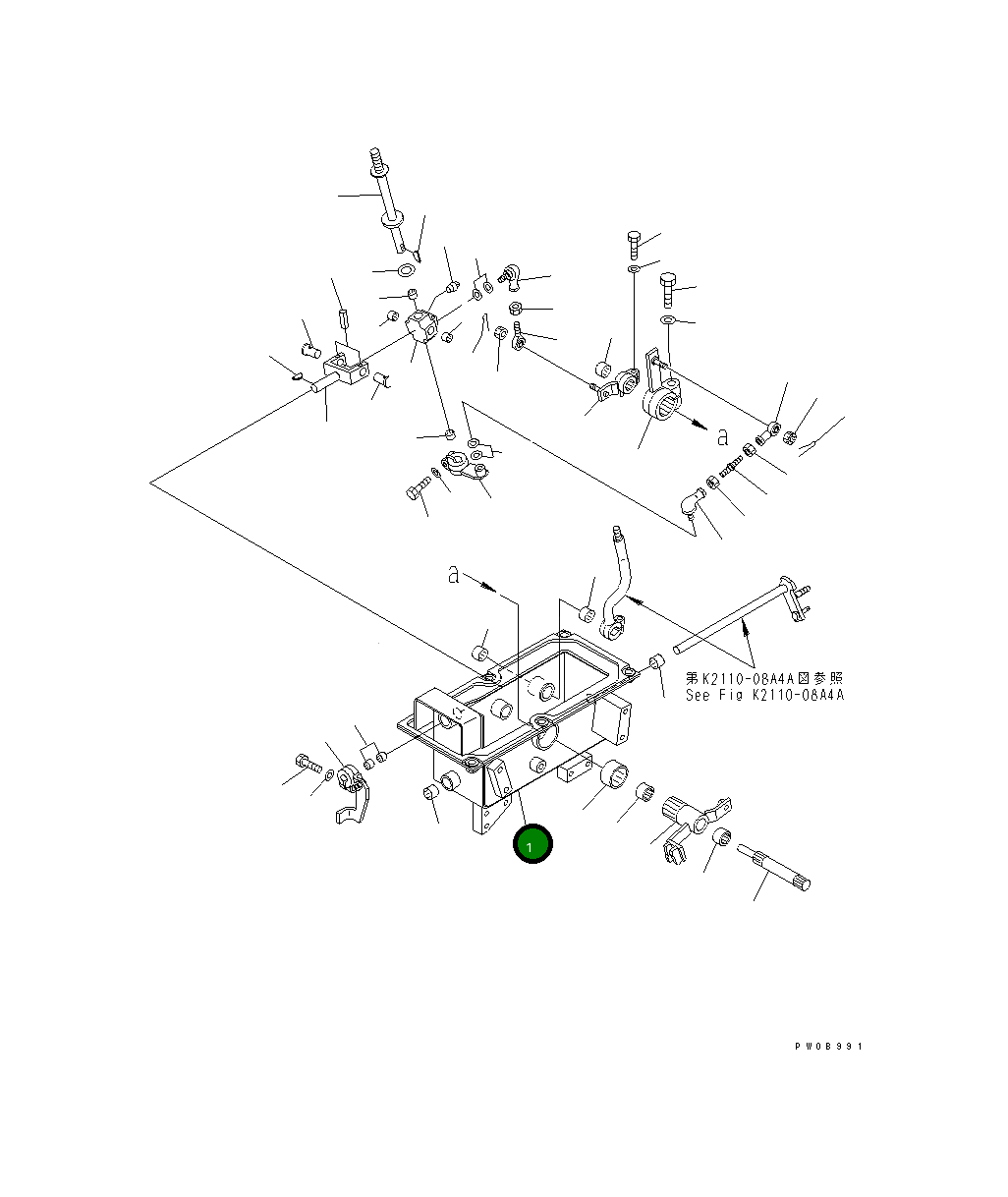 Кронштейн 14X-43-22850 Komatsu
