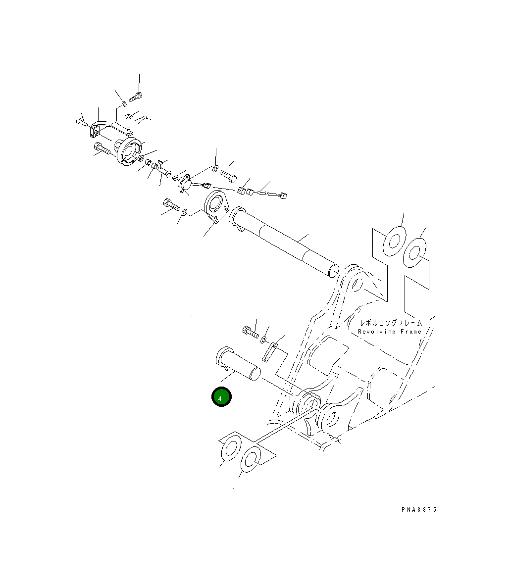 Палец 21W-70-21220 Komatsu