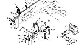 Трубка 238-60-14880 Komatsu