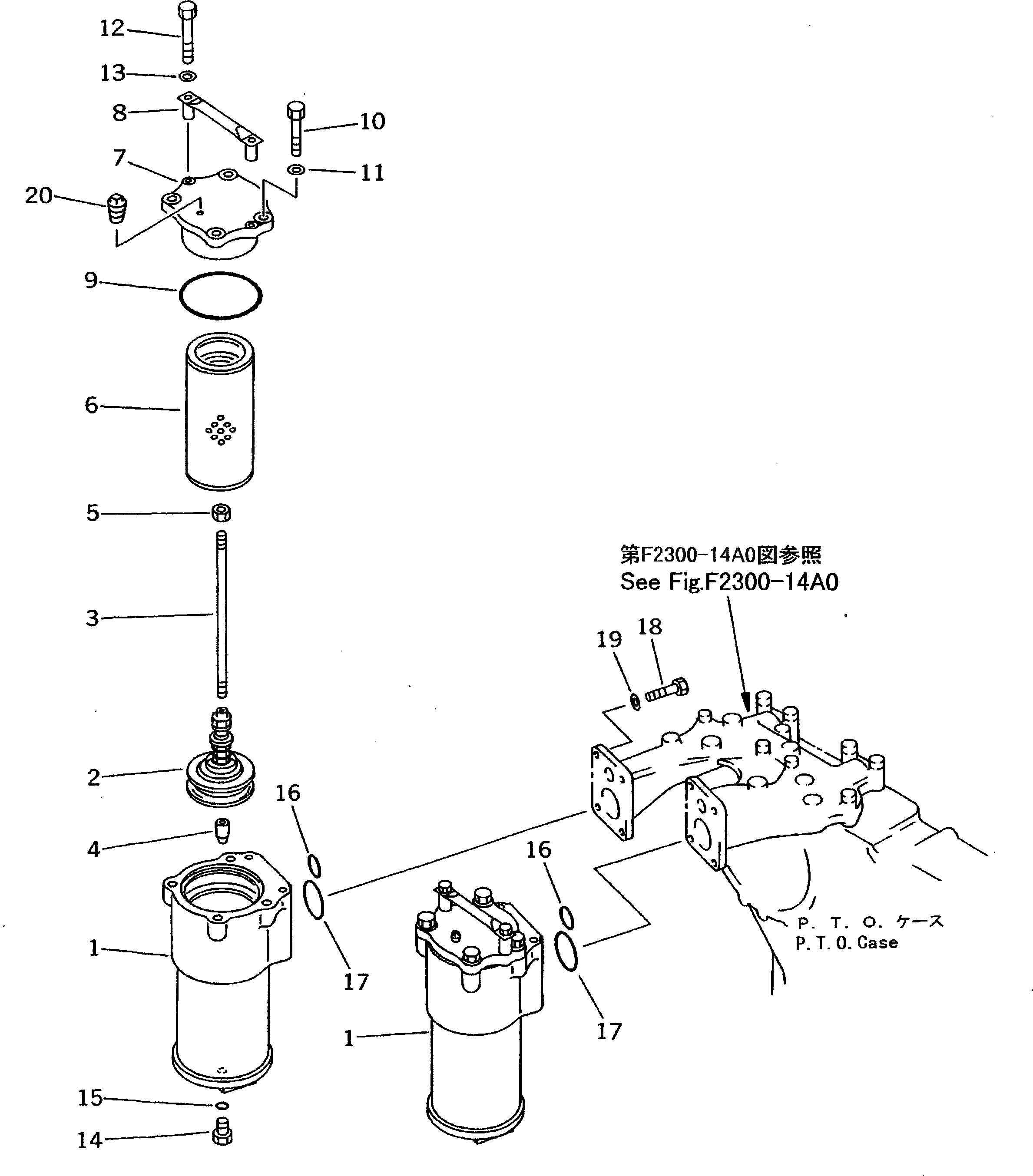 Корпус 17M-22-28150 Komatsu