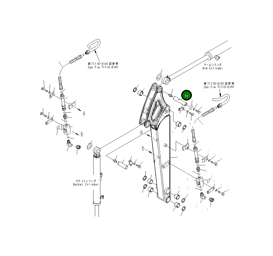 Палец 22J-70-19220 Komatsu