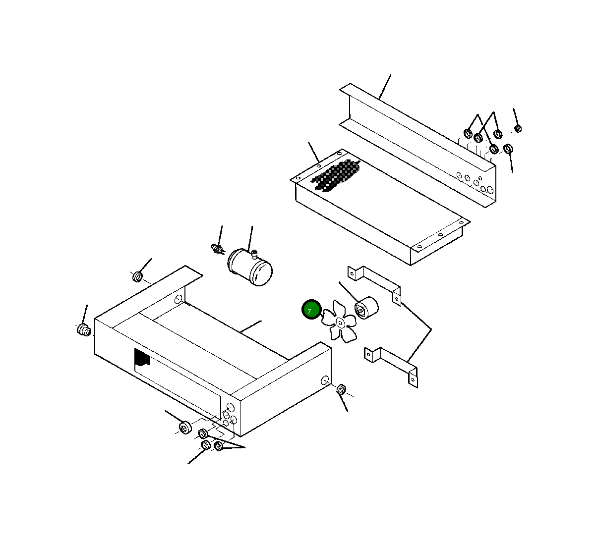 Лопасть вентилятора 135 753 Komatsu