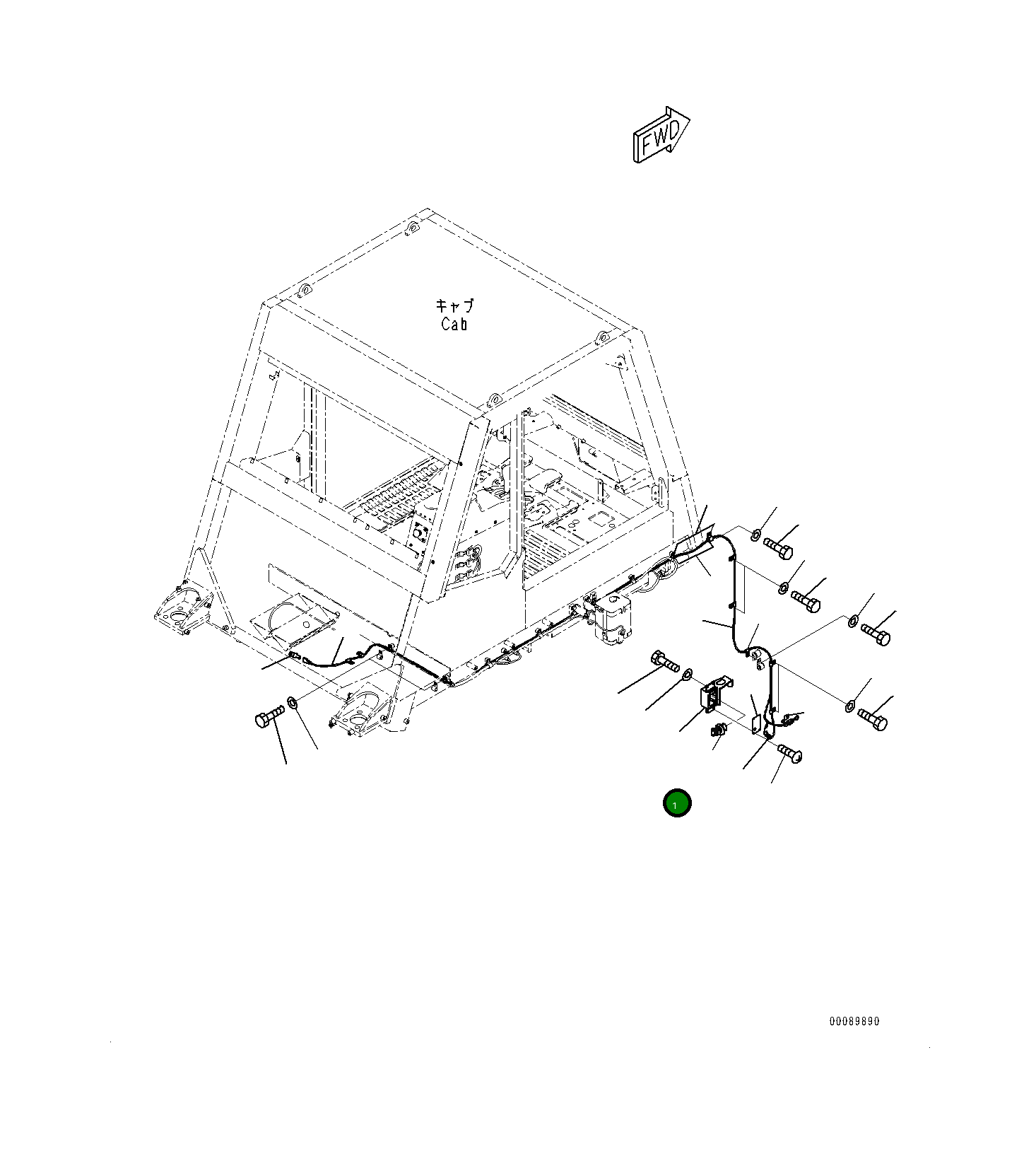 Кронштейн 561-86-88310 Komatsu