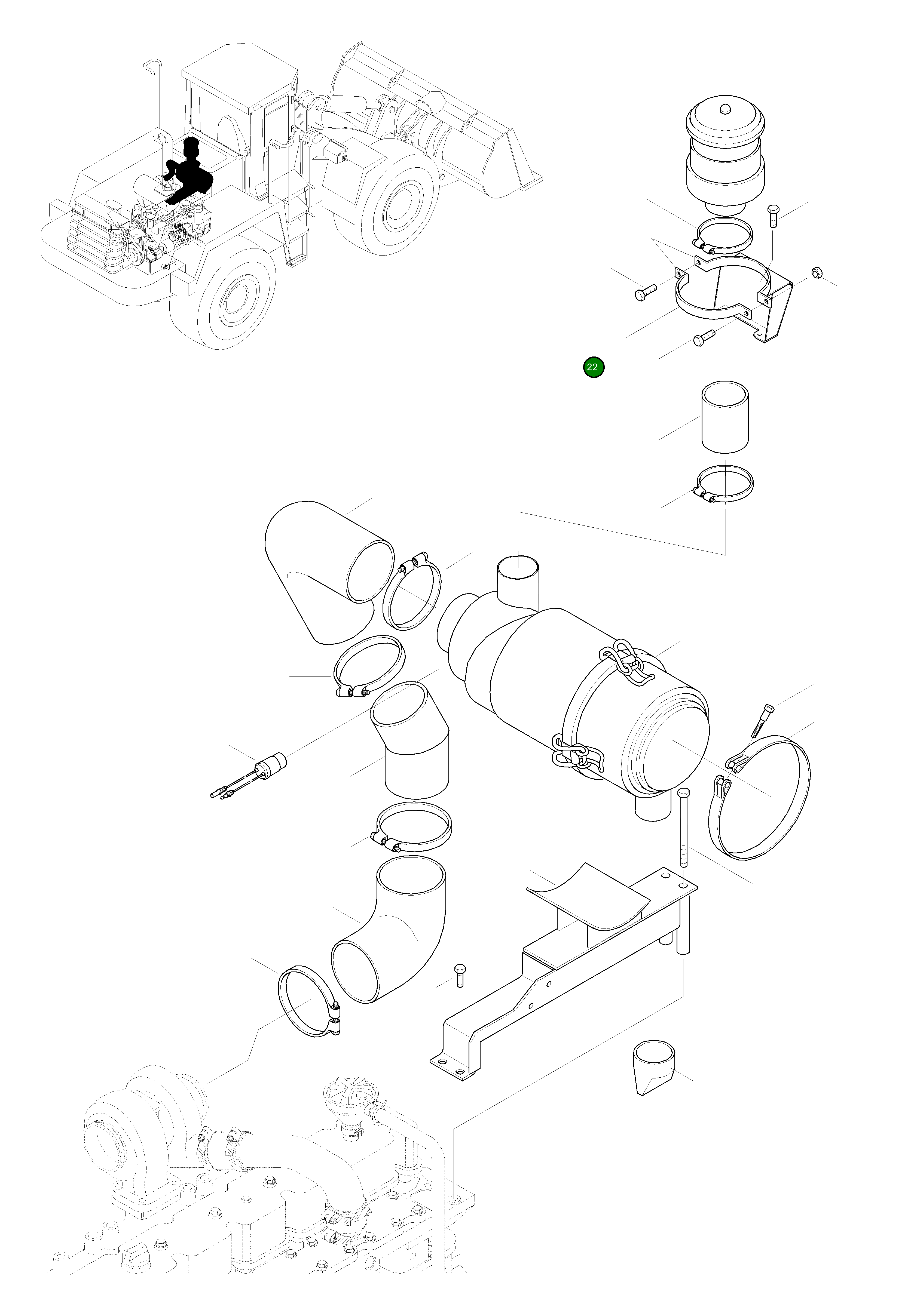 Клипса 423-01-H1280 Komatsu