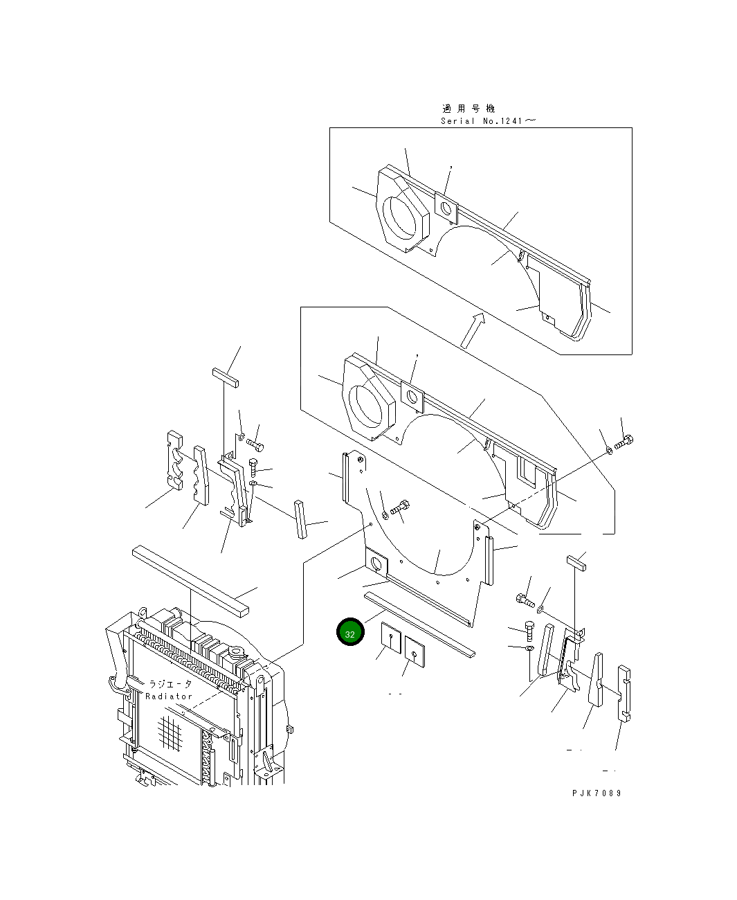 Лист 21J-03-11540 Komatsu