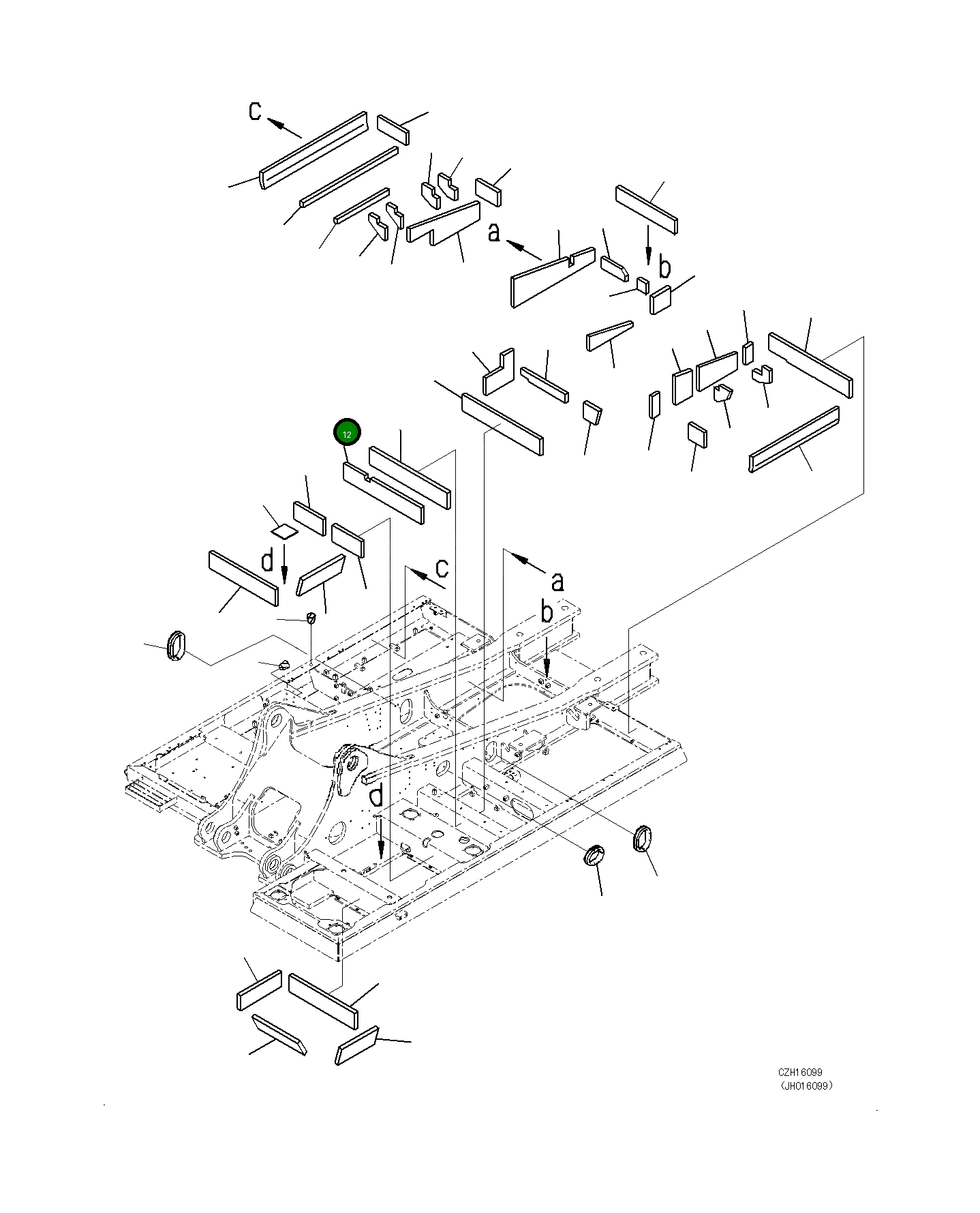 Лист 208-46-76150 Komatsu