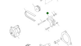 Кронштейн станины CU3883158 Komatsu