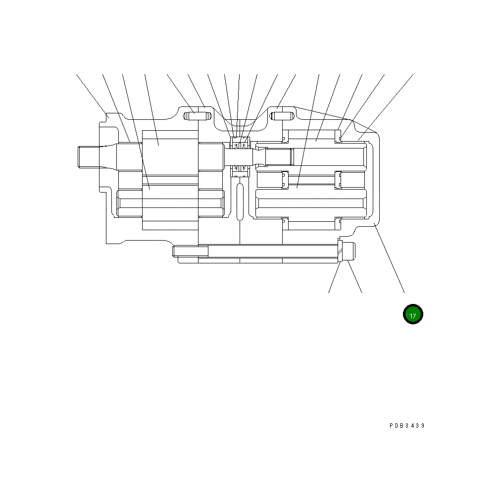 Корпус HA705-09-15040 Komatsu
