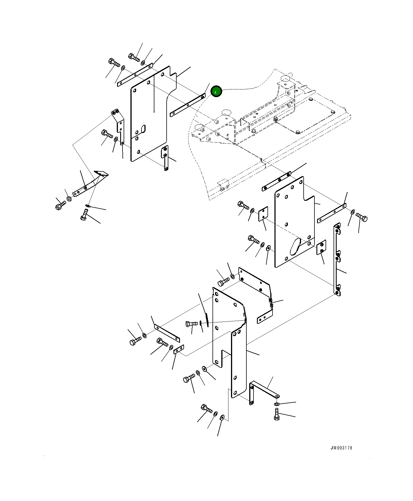 Кронштейн 561-89-88380 Komatsu