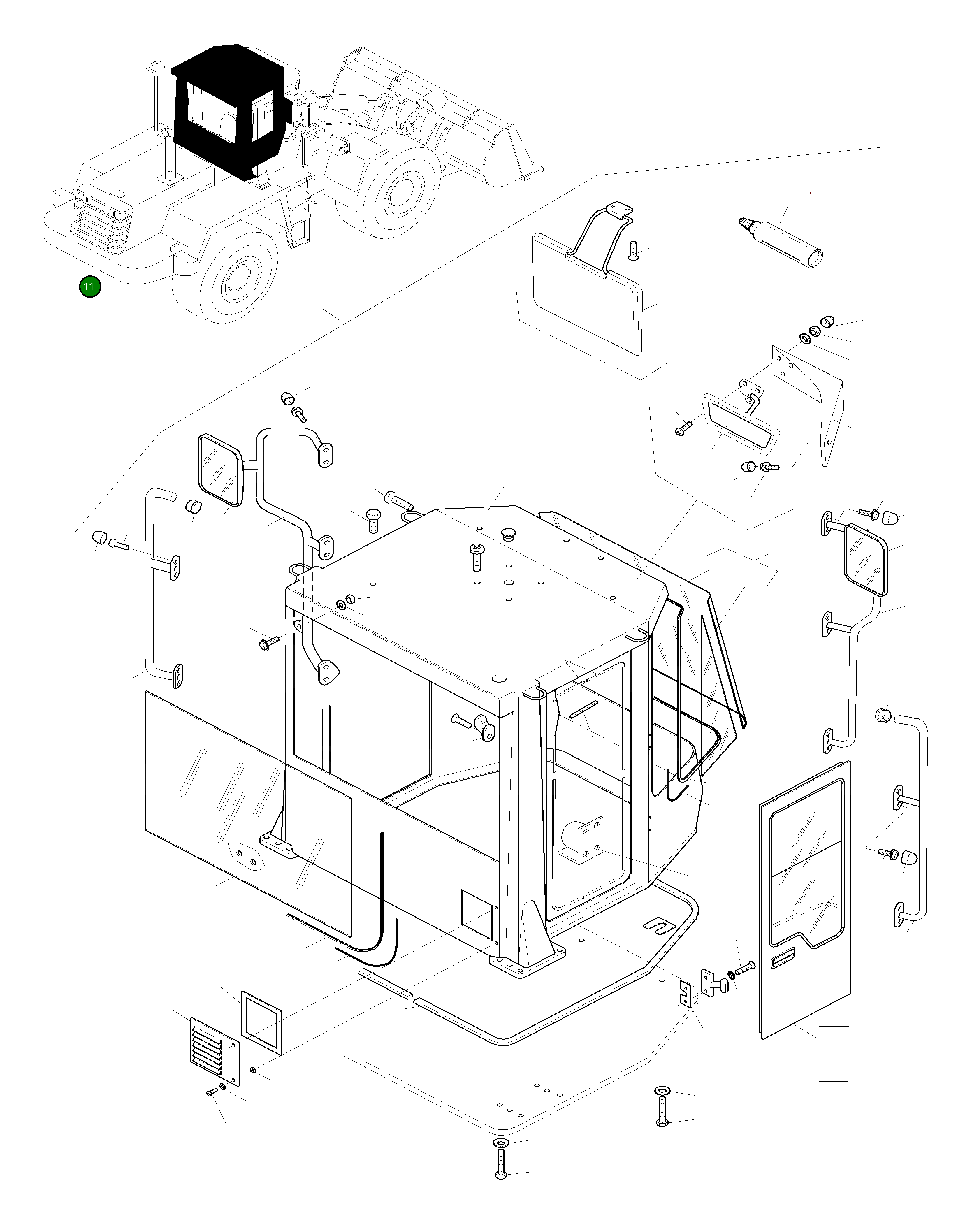Ограждение 421-56-H3960 Komatsu