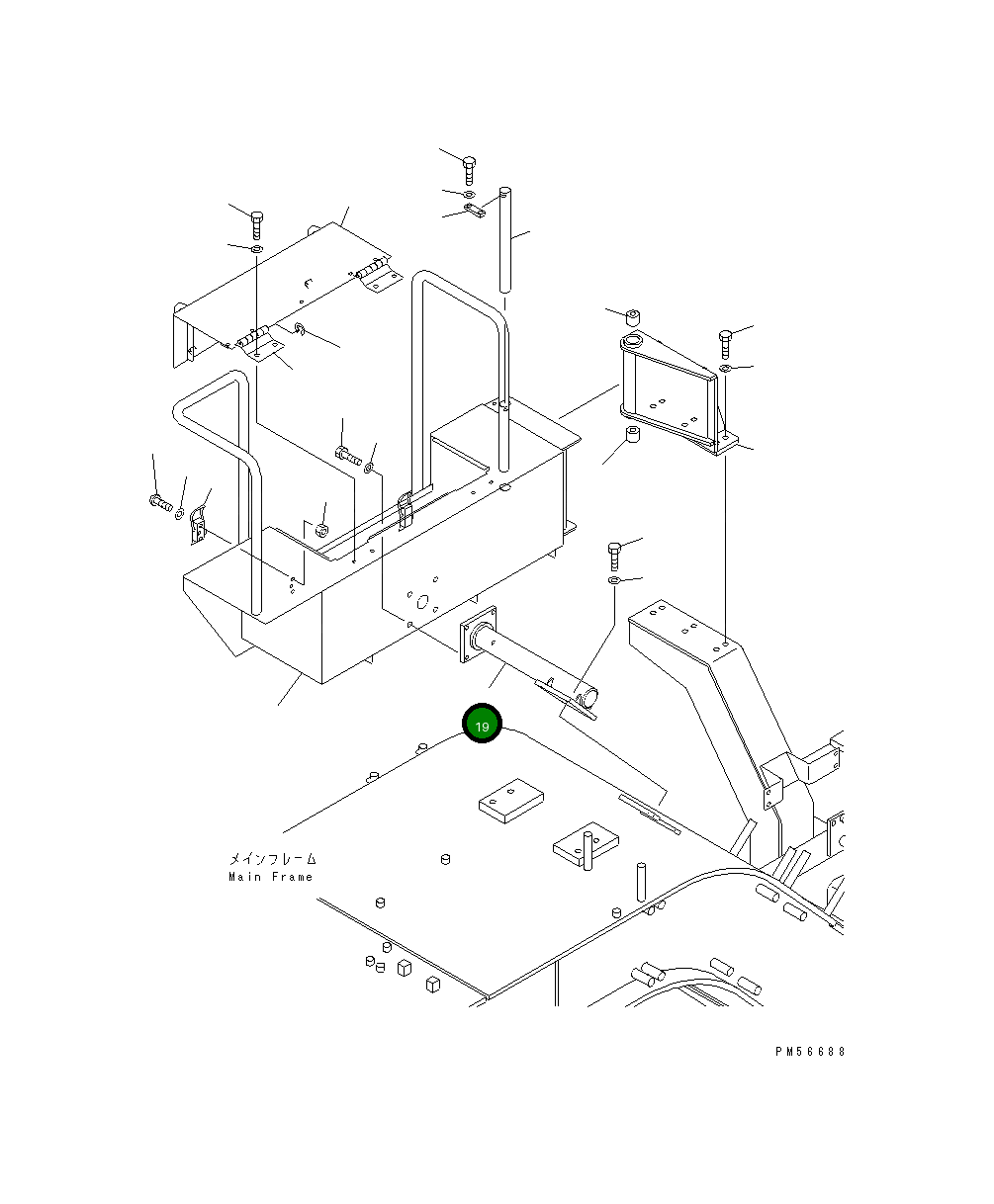 Палец 262-54-73710 Komatsu