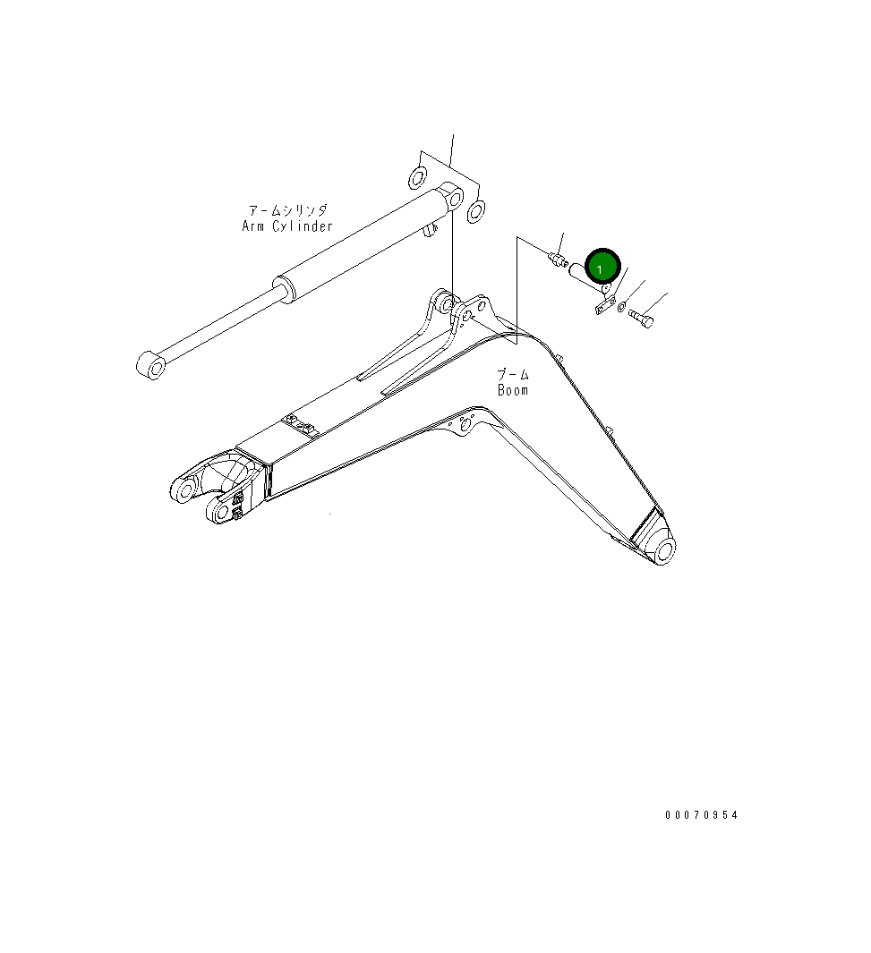 Палец 22L-70-27170 Komatsu