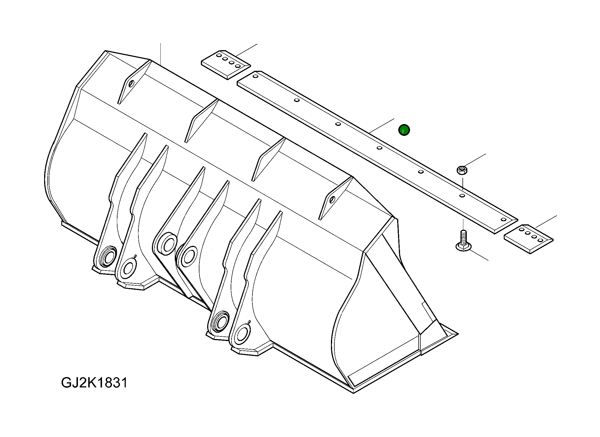 Нож 423-70-HP010 Komatsu