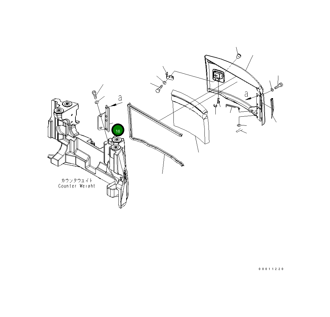 Кронштейн 22M-54-21151 Komatsu