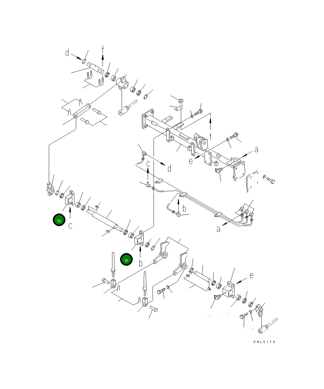 Кронштейн 154-43-41190 Komatsu
