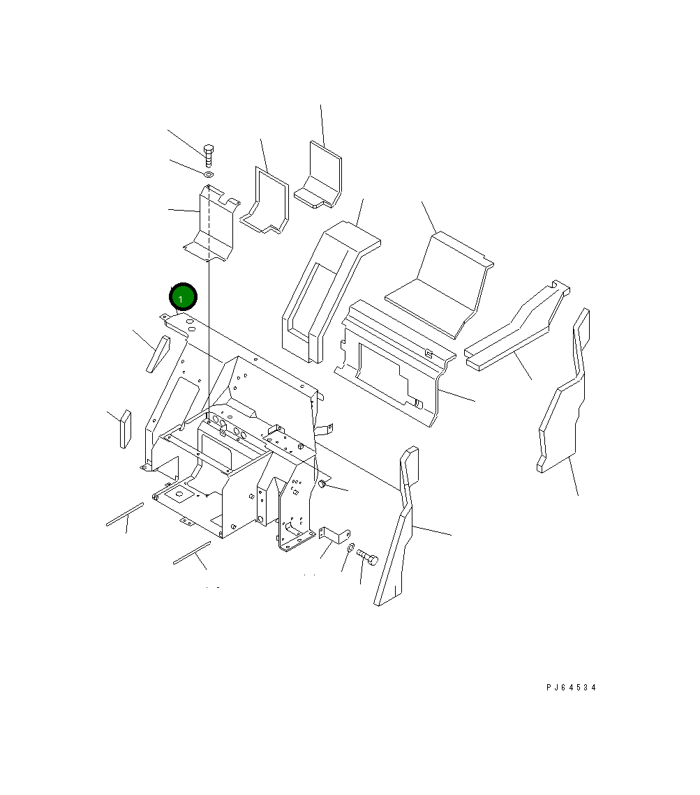 Кронштейн 22L-979-1212 Komatsu
