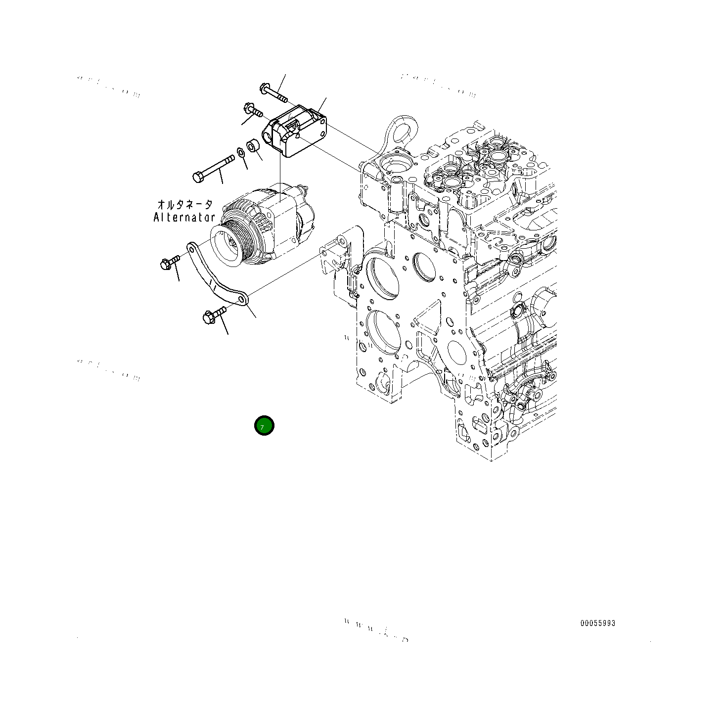 Кронштейн 6754816130 Komatsu
