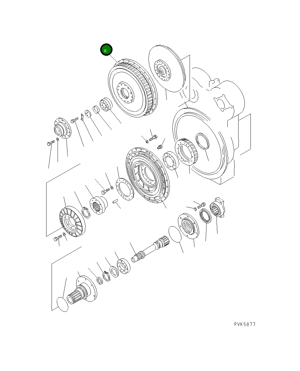 Корпус 145-13-31212 Komatsu