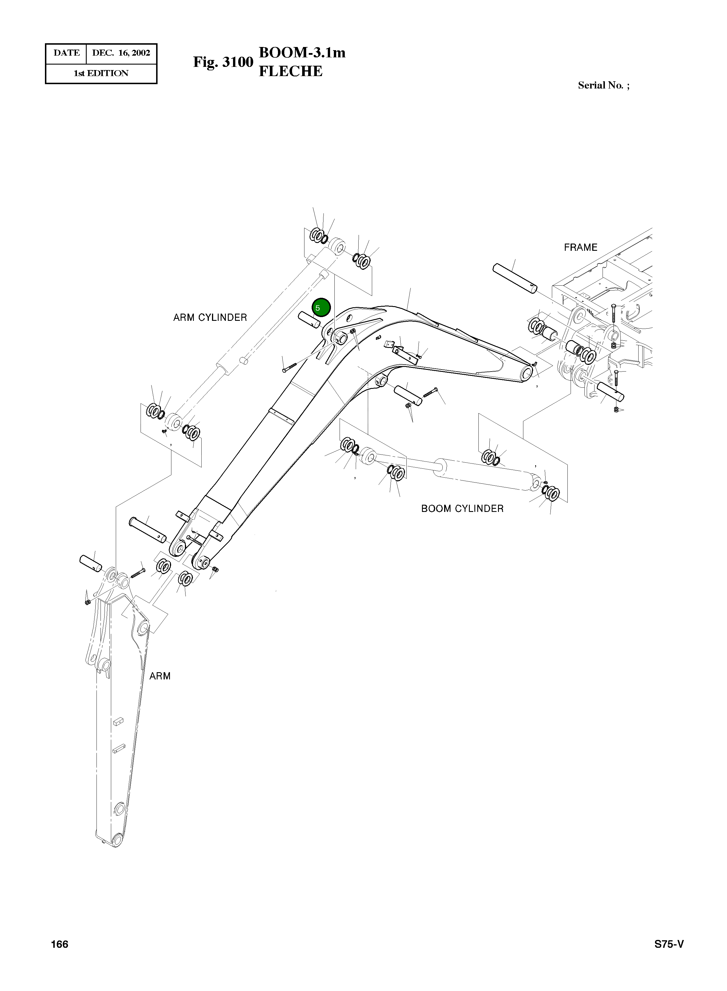 Палец 123-00441A Komatsu