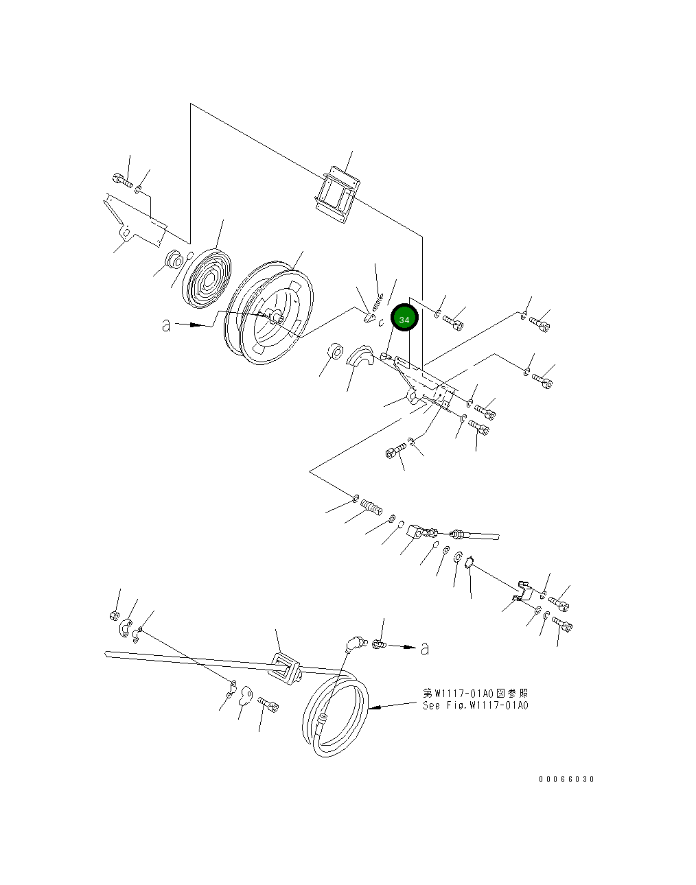 Клипса YU683362-4 Komatsu
