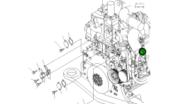 Кронштейн 6245-61-6390 Komatsu