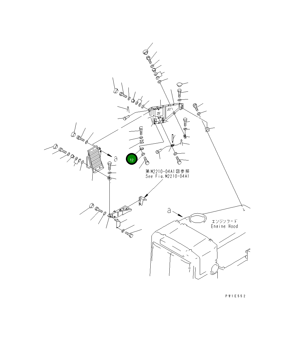 Кронштейн 19M-54-16230 Komatsu