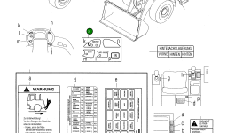 Наклейка 424-V07-H080 Komatsu