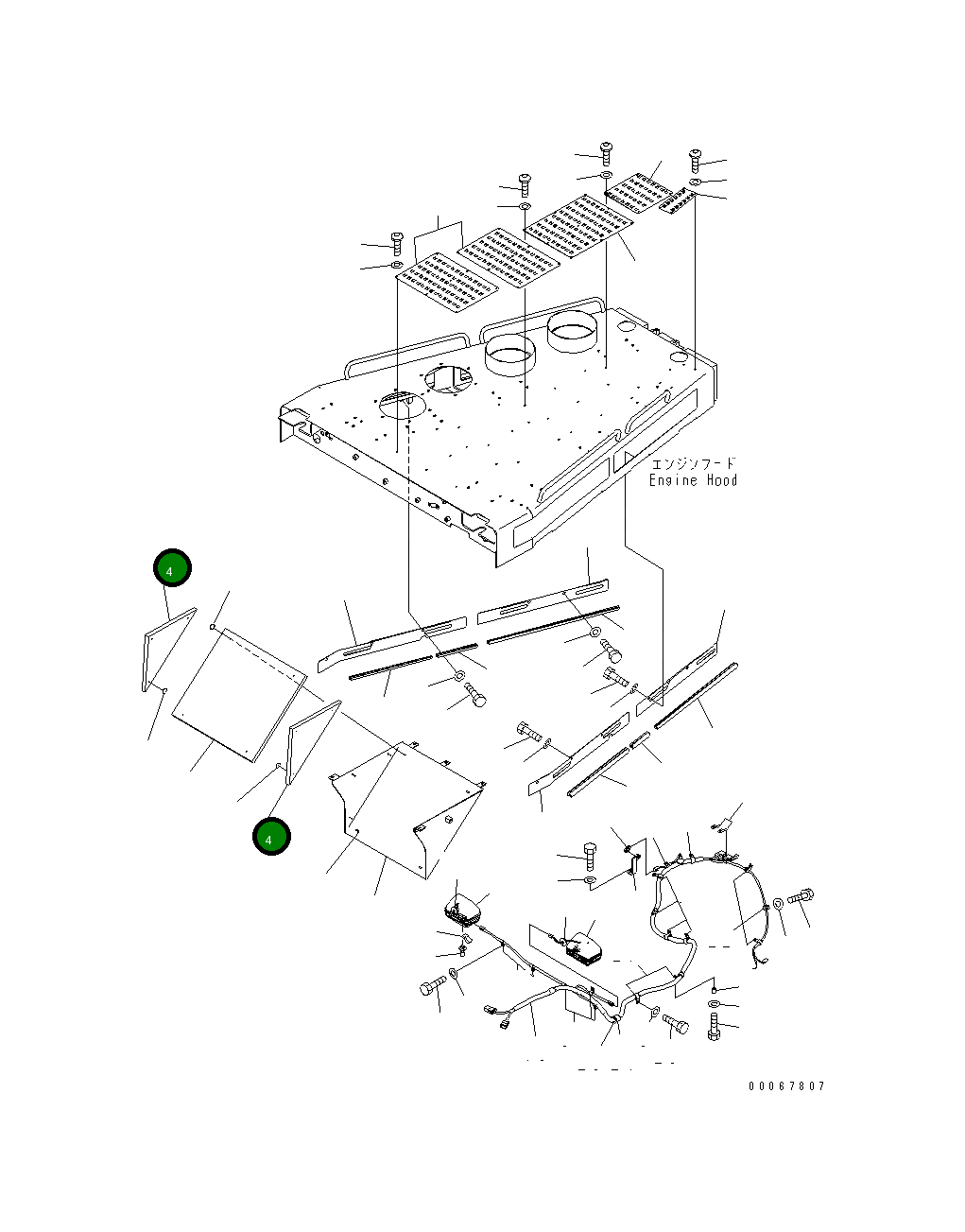 Лист 198-54-73421 Komatsu