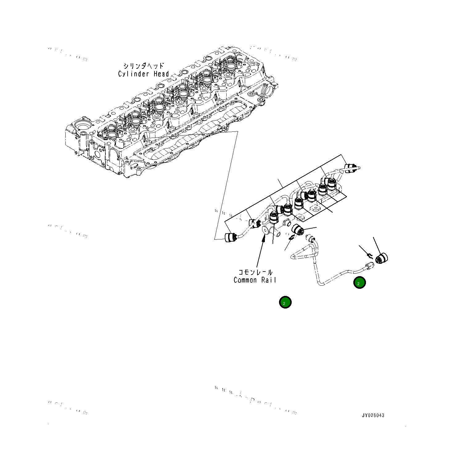 Клипса 6754715750 Komatsu