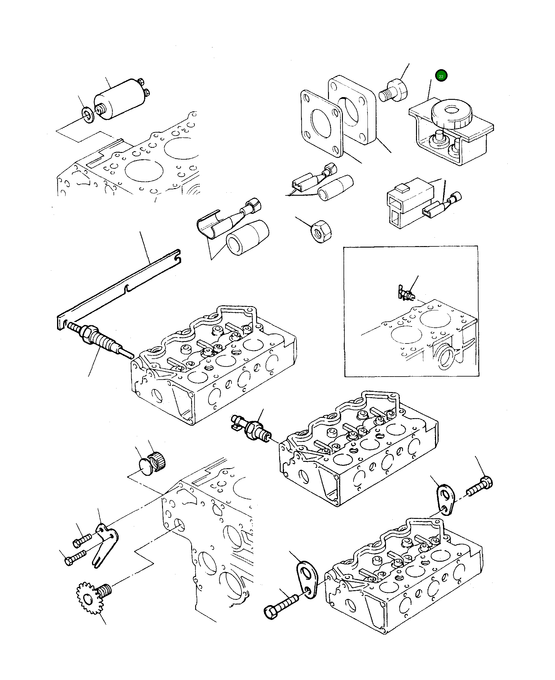 Лампа PKP000395 Komatsu